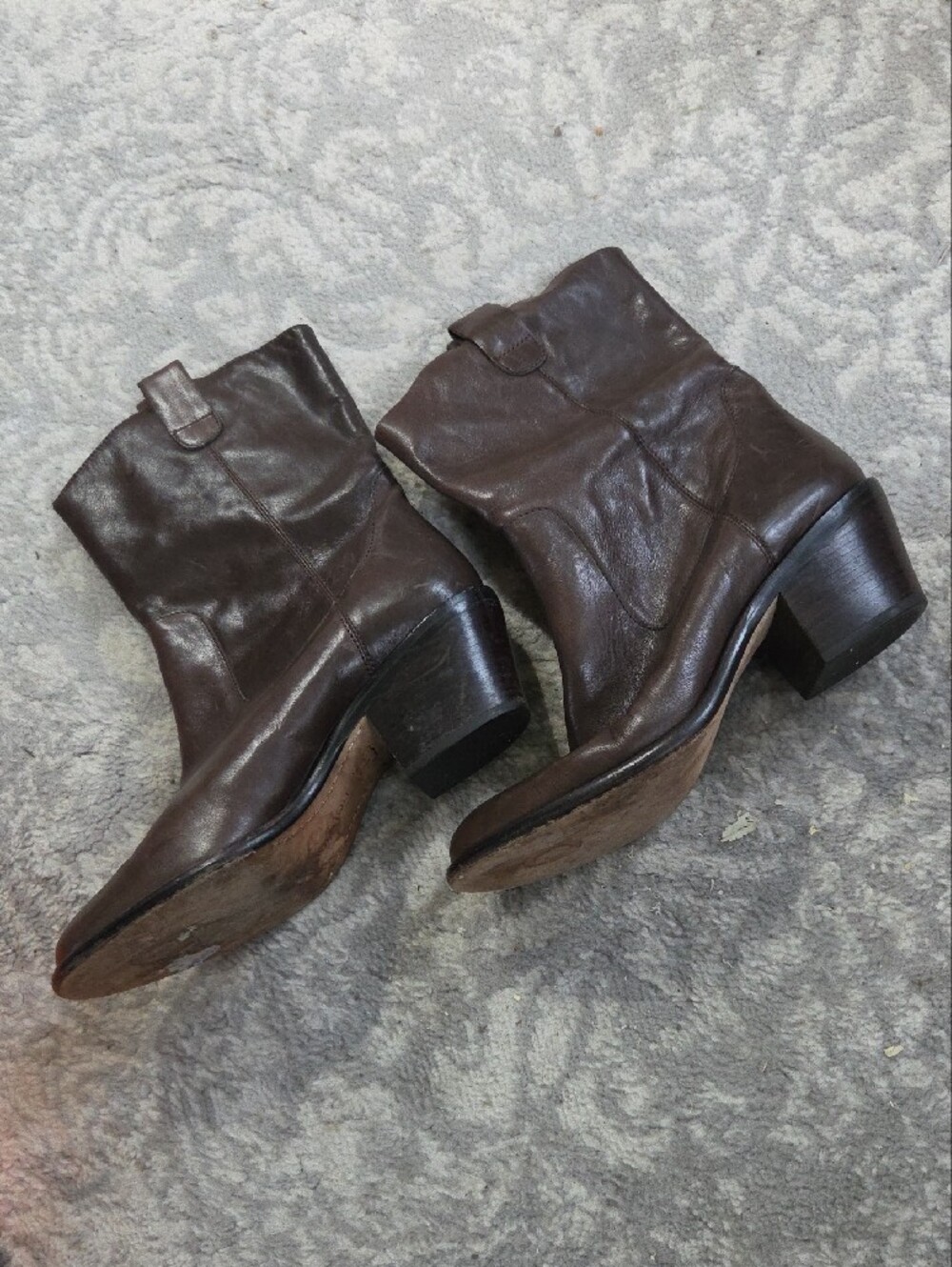 Boutique 9 Chocolate Brown Leather Boots - Picture 3 of 9